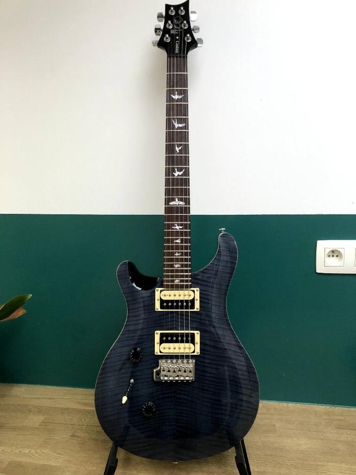 PRS SE custom 24 LH Whale blue, Muziek en Instrumenten, Snaarinstrumenten | Gitaren | Elektrisch, Zo goed als nieuw, Solid body