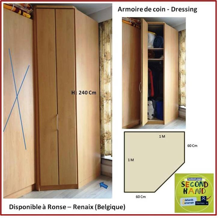 Kleedkamer, Hoekkast, Huis en Inrichting, Kasten | Kleerkasten, Zo goed als nieuw, 50 tot 100 cm, 75 cm of meer, Met deur(en)