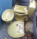 Goene badkamer set (toilet is gebroken onderin), Huis en Inrichting, Ophalen, Gebruikt