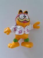 Vintage Garfield met roze muts en bloemetjeshemd, Verzamelen, Poppetjes en Figuurtjes, Gebruikt, Ophalen of Verzenden