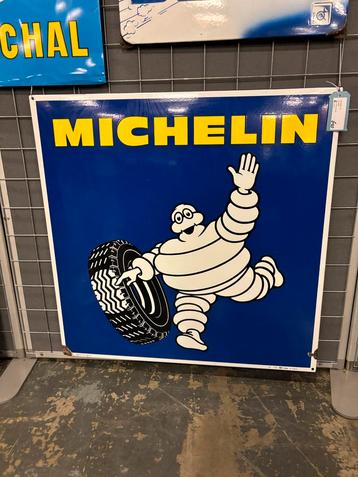 Plaquette émail Michelin Bibendum XL 95 x 95 cm 