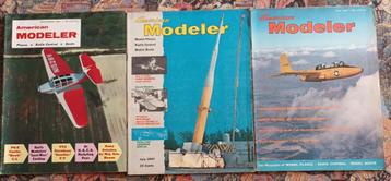 3 revues American Modeler Magazine 1957 anglais english, Livres, Enlèvement ou Envoi