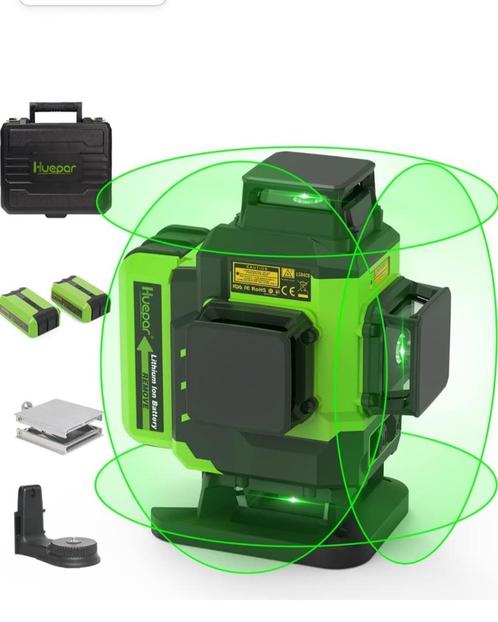 Laser pro Huepar 16 lignes vertes, Bricolage & Construction, Instruments de mesure, Neuf, Distance, Enlèvement