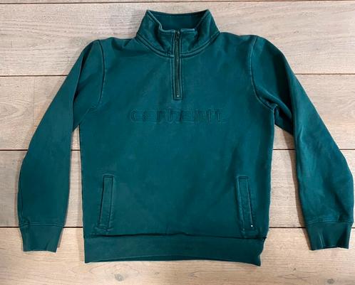 Carhartt Neck Zip Sweatshirt , Kleding | Heren, Truien en Vesten, Gedragen, Maat 46 (S) of kleiner, Groen, Ophalen of Verzenden