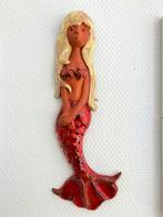 Mooie terracotta wanddecoratie zeemeermin, Antiek en Kunst, Ophalen of Verzenden
