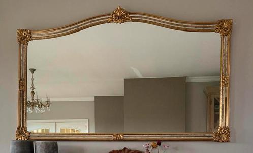 Grote Vergulde Spiegel Deknudt Belgie, 1970s rétro, Antiquités & Art, Antiquités | Miroirs, 150 à 200 cm, Moins de 100 cm, Rectangulaire