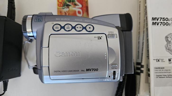 Canon - MiniDV-camera/camcorder (DV), Audio, Tv en Foto, Videocamera's Digitaal, Gebruikt, Camera, Mini DV, Canon, 8 tot 20x, Externe microfoon