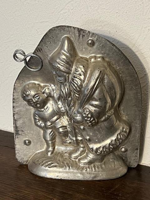 Chocoladevorm Heris Nürnberg, kerstman met stout kind, Antiek en Kunst, Curiosa en Brocante, Ophalen