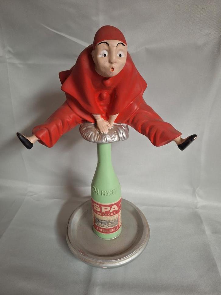 Mooi reclame beeld voor Spa water Pierrot, Verzamelen, Merken en Reclamevoorwerpen, Gebruikt, Reclamebord, Ophalen of Verzenden