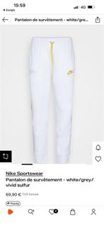 Nike Sportswear Pantalon de survêtement, Kleding | Heren, Broeken en Pantalons, Ophalen, Zo goed als nieuw, Maat 52/54 (L), Wit