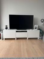 TV kast Ikea in wit hoogglans, Huis en Inrichting, Kasten |Televisiemeubels, Ophalen, Zo goed als nieuw