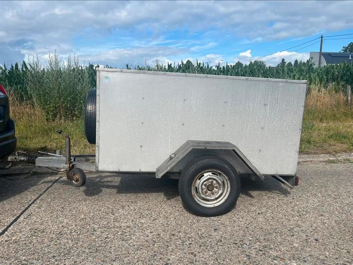 Gesloten en geremde aanhangwagen technisch 100%, Auto diversen, Aanhangers en Bagagewagens, Zo goed als nieuw, Ophalen
