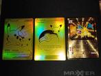Pokémon metal Charizard + 2 gouden promo kaarten celebration, Ophalen of Verzenden, Zo goed als nieuw