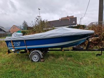 Boot te koop mirage motor volledig gereviseerd 80pk 2-takt, Ophalen, Zo goed als nieuw