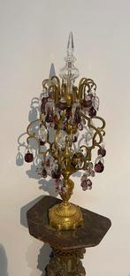 Antike girandole tafellamp, Antiek en Kunst, Ophalen, Koper of Brons