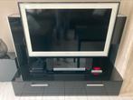Zwart gelakt TV meubel + TV SONY 43 inch, Ophalen, Gebruikt