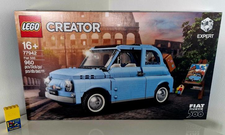 Lego 77942 Fiat 500 Blue Edition (zeldzaam), Kinderen en Baby's, Speelgoed | Duplo en Lego, Nieuw, Lego, Complete set, Ophalen of Verzenden