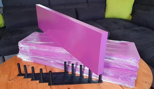 Etagère laquée 90 cm violet-tulipe (avec fixation) x5 dispos, Huis en Inrichting, Woonaccessoires | Etagères, Zo goed als nieuw