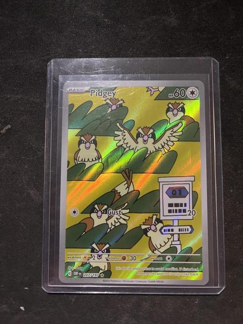 Pokémon Pidgey #207 Pokemon Obsidian Flames, Hobby en Vrije tijd, Verzamelkaartspellen | Pokémon, Nieuw, Losse kaart, Foil, Ophalen of Verzenden