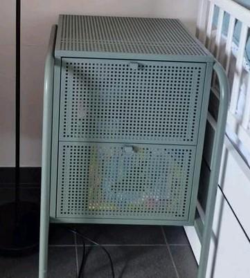 IKEA Nikkeby groen ladekast, Huis en Inrichting, Kasten | Ladekasten, Zo goed als nieuw, Minder dan 100 cm, Minder dan 50 cm, 25 tot 50 cm