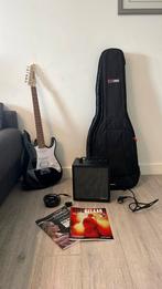 Elektrische gitaar - Ibanez Black Night met toebehoren, Muziek en Instrumenten, Snaarinstrumenten | Gitaren | Elektrisch, Ophalen