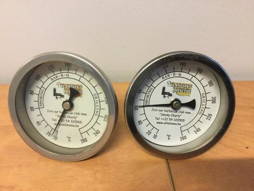 Thermometers Oklahoma Joe, Tuin en Terras, Houtskoolbarbecues, Gebruikt, Ophalen