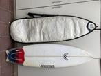 surfboard, Watersport en Boten, Golfsurfen, Ophalen of Verzenden, Gebruikt, Shortboard, Met draagtas
