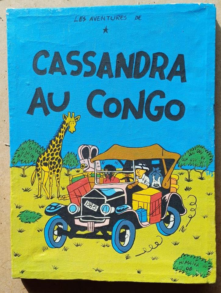 TINTIN - Schilderij, Antiek en Kunst, Kunst | Schilderijen | Klassiek, Ophalen of Verzenden
