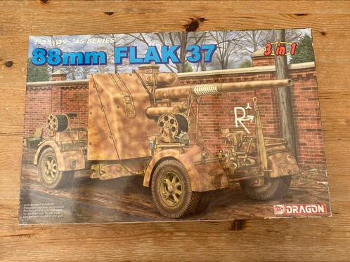 88mm FLAK 37 - Dragon 6287 - 1/35, Hobby en Vrije tijd, Modelbouw | Auto's en Voertuigen, 1:32 tot 1:50, Ophalen of Verzenden