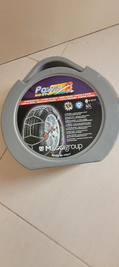 Chaînes à neige Power 8 No Stop Evolution, Autos : Divers, Chaînes, Utilisé, Enlèvement ou Envoi