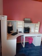 Ikea hoekbureau Micke plus uitbreiding, Ophalen, Gebruikt