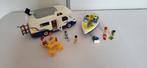 Playmobil family camper en speedboot, Kinderen en Baby's, Speelgoed | Playmobil, Ophalen of Verzenden, Zo goed als nieuw, Complete set