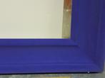cadre grosse moulure velours ras bleu Klein roi ext 46x56, Bois, Moins de 50 cm, Utilisé, Moins de 50 cm