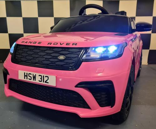 Kinderauto Range Rover Velar - soft start - leren zit - RC, Kinderen en Baby's, Speelgoed |Speelgoedvoertuigen, Nieuw, Afstandsbediening