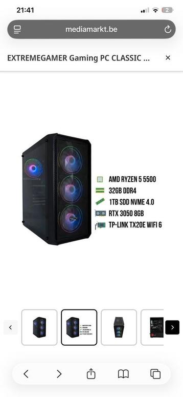 EXTREMEGAMER Gaming PC CLASSIC LEVEL 1, Informatique & Logiciels, Enlèvement, Comme neuf, Gaming