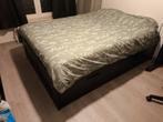Ikea bed Brimnes, Huis en Inrichting, Slaapkamer | Boxsprings, Ophalen, Zo goed als nieuw, Zwart