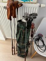 Vintage golftas + 14 golfclubs (Slazenger,…), Ophalen, Gebruikt, Set