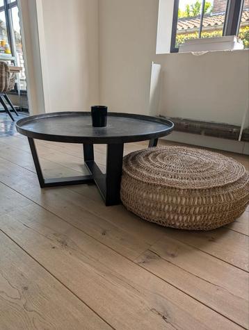 Salontafel + poef, Ophalen, Zo goed als nieuw