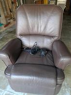 Fauteuil inclinable électrique en cuir, Maison & Meubles, Enlèvement, Utilisé, Cuir