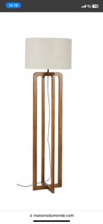 Staande lamp, Ophalen, Zo goed als nieuw, Hout