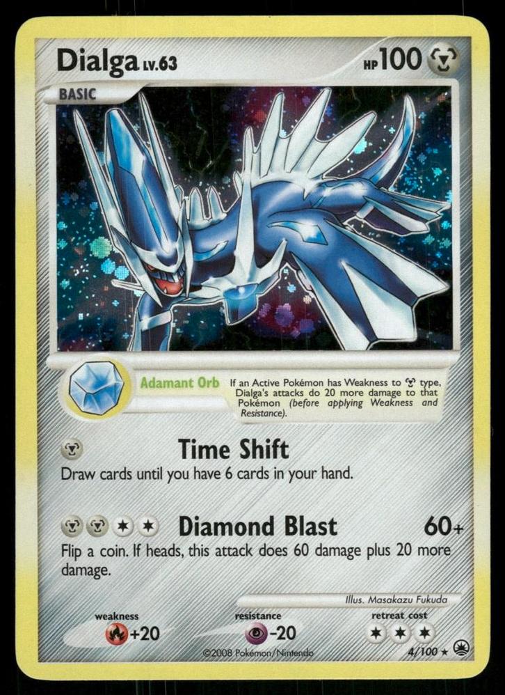 Dialga 4/100 - Majestic Dawn, Hobby en Vrije tijd, Verzamelkaartspellen | Pokémon, Gebruikt, Verzenden
