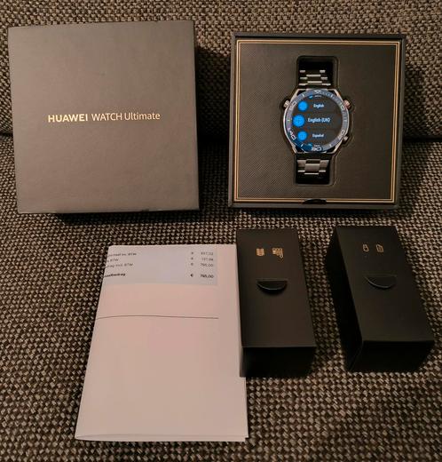 Nieuw! Huawei Watch Ultimate Met Factuur en 2 jaar garantie, Bijoux, Sacs & Beauté, Montres connectées, Neuf, Android, Enlèvement