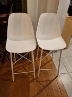 Witte barkruk / hoge stoel, Huis en Inrichting, Barkrukken, Ophalen