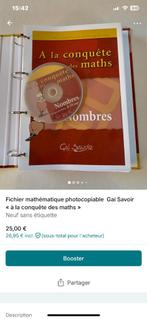 Fichier mathématique photocopiable À la conquête des maths, Neuf, Enlèvement ou Envoi, Primaire, Autre