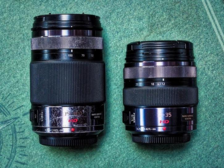 Panasonic Lumix 12-35 + 35-100 f/2.8 zoom lenses, Audio, Tv en Foto, Fotocamera's Digitaal, Gebruikt, Compact, Overige Merken