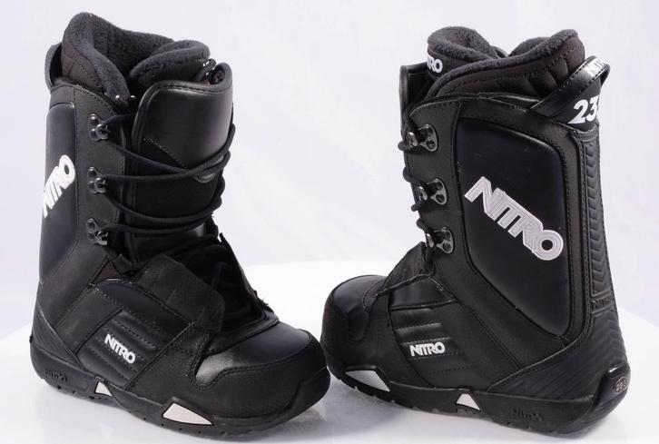 37 38 40,5 EU snowboard schoenen NITRO, black/white, Sport en Fitness, Snowboarden, Gebruikt, Schoenen, Ophalen of Verzenden