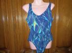 (56) -maillot t.44 bleu argenté, Kleding | Dames, Badmode en Zwemkleding, Ophalen of Verzenden, Zo goed als nieuw, Blauw, Badpak
