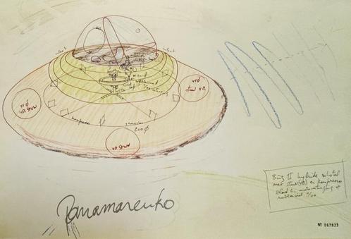 Panamarenko, ' Bing II ', Antiek en Kunst, Kunst | Litho's en Zeefdrukken, Ophalen of Verzenden