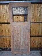 Oude houten binnendeur, Enlèvement, Verre, Porte intérieure