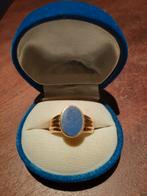 Ring met lapis lazuli, Bijoux, Sacs & Beauté, Bagues, Comme neuf, Jaune, Or, Enlèvement